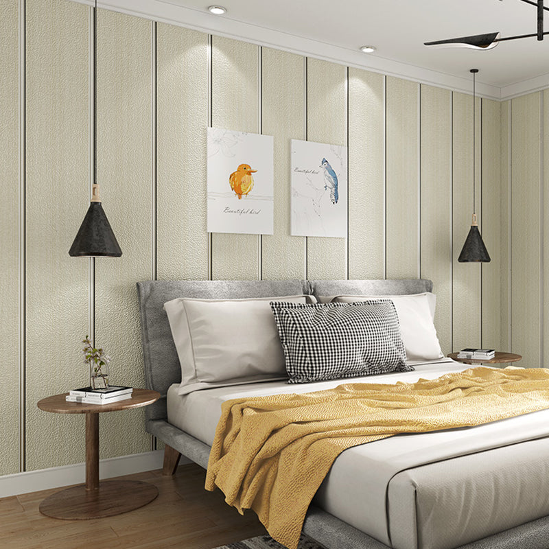 Stribet tapet rulle – Minimalistisk glat tapet til boligindretning