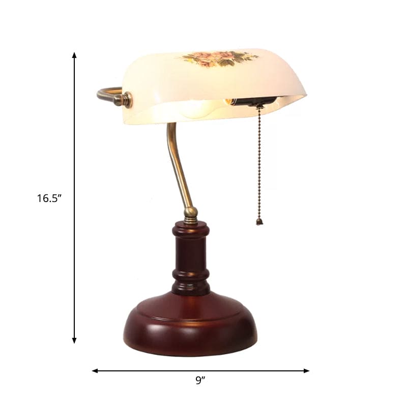 Vintage Bordlampe i Halvcylinder - Retro Stil med Blødt Lys