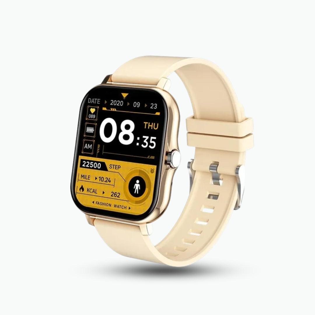 Smartwatch med pulsmätare i realtid för iOS/Android – blodtrycks- och syresättningstracker