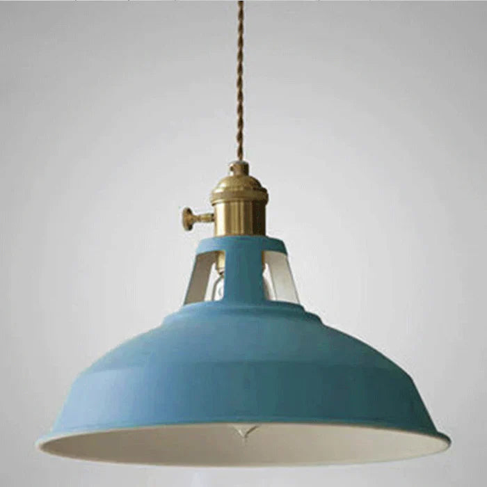 Retro taklampa i metall i industriell stil för matsal E27