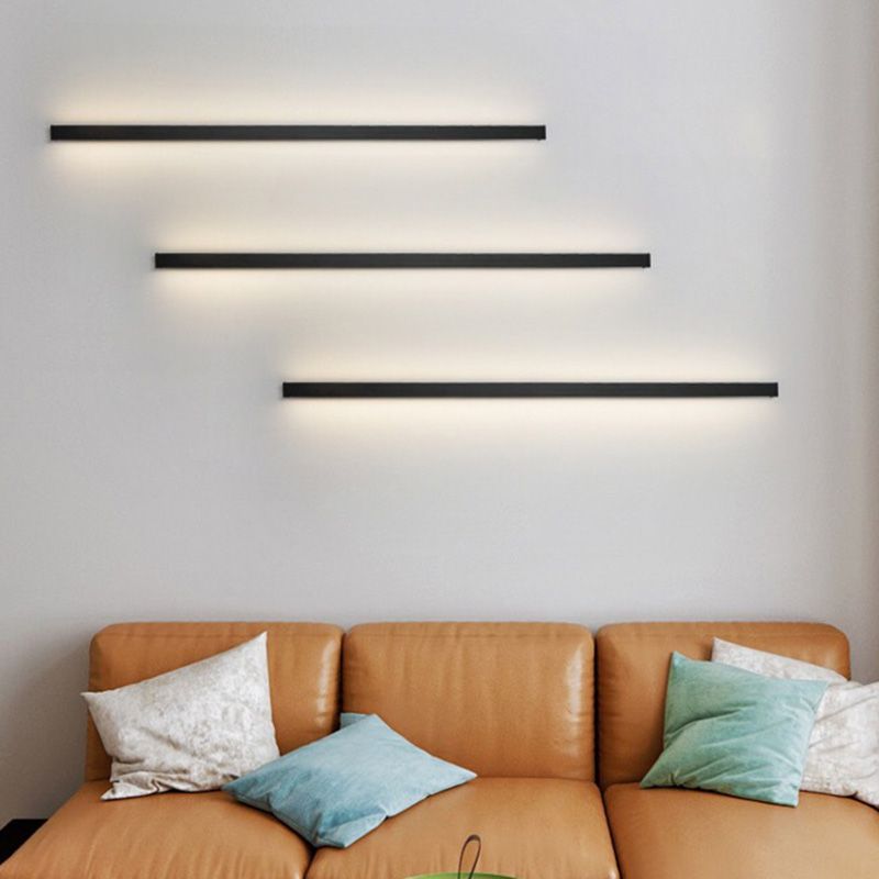 Elegant LED Væglampe i Sort - Stilfuld og Energibesparende