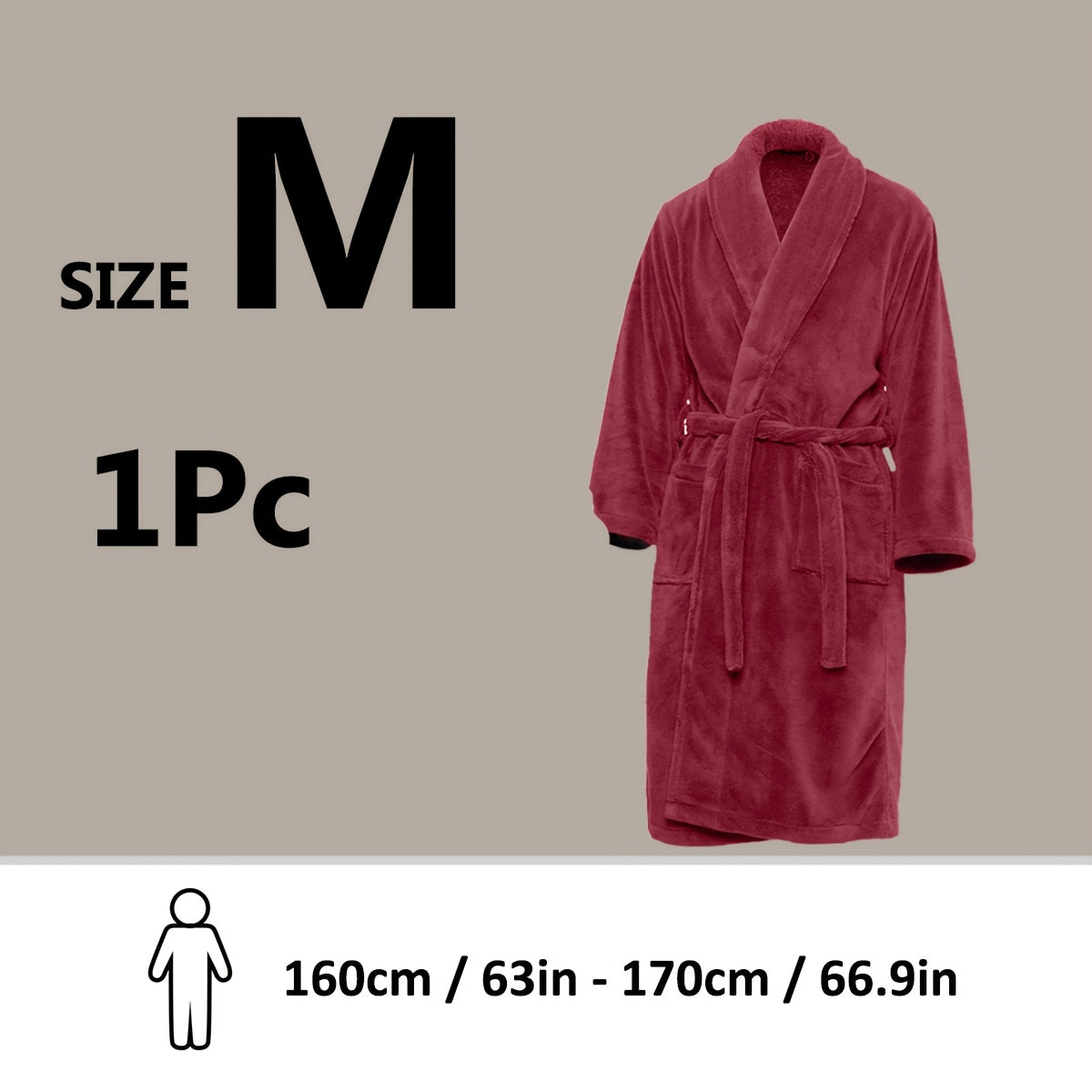 Lyxig Unisex Badrock i Mjuk Fleece – Komfort och Värme