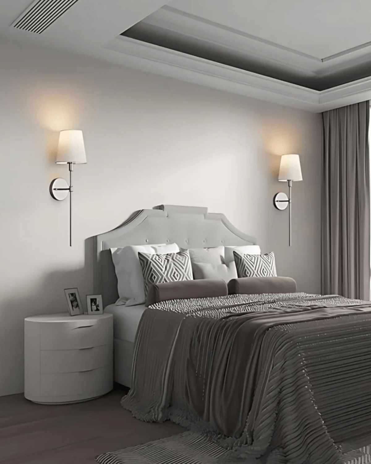 Elegant væglampe med justerbar lysstyrke og tidløst design