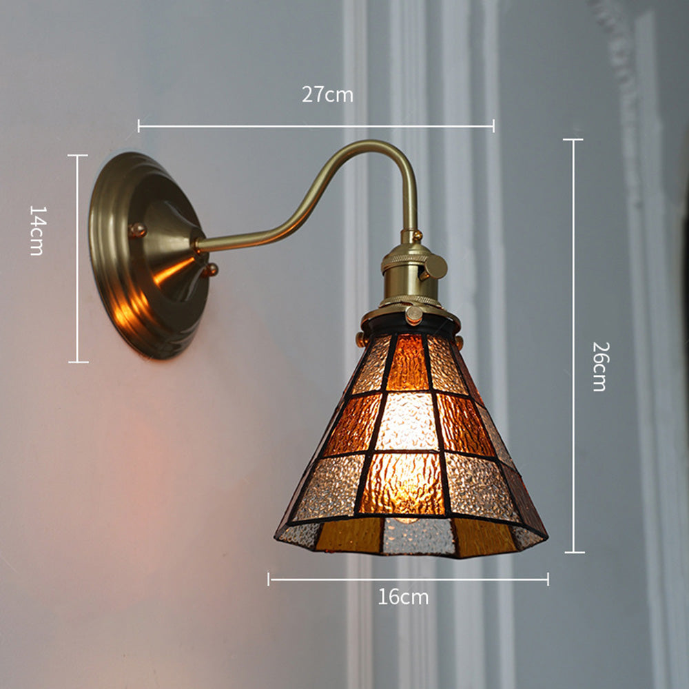 Væglampe med Vintage Glas – Stilfuld og Stemningsfuld Belysning