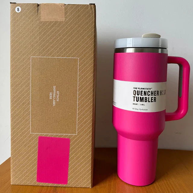 Isoleret Drikkebeholder med Tæt Låg og Sugerør – ChillTumbler