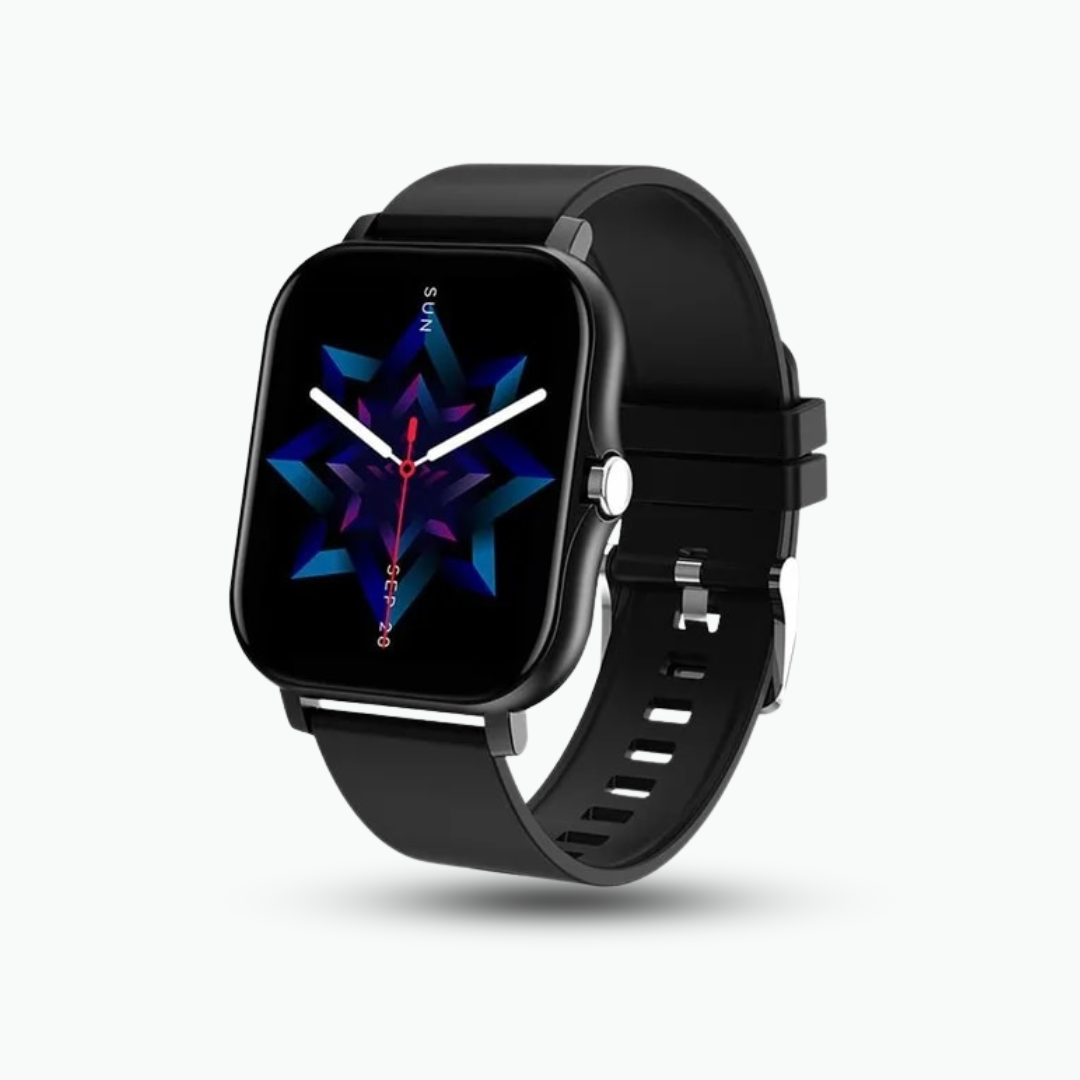 Smartwatch med pulsmätare i realtid för iOS/Android – blodtrycks- och syresättningstracker