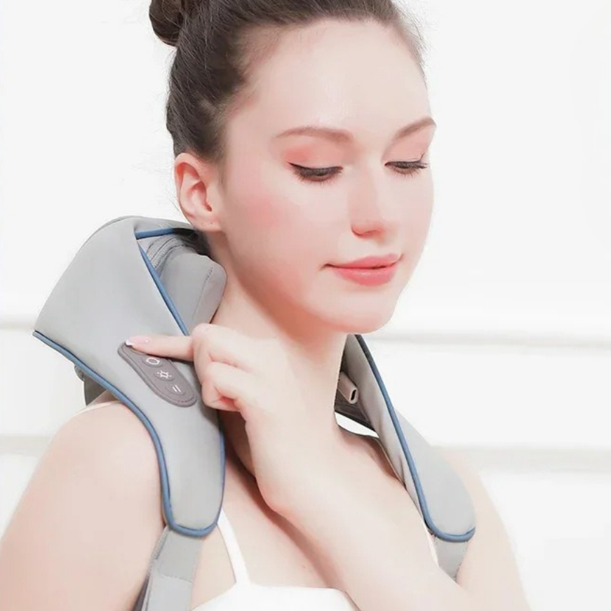 Shiatsu Massageapparat med Varme til Nakke & Ryg