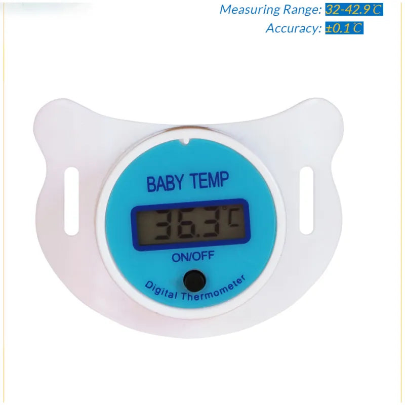 Digital babytemperaturmätare i nappform