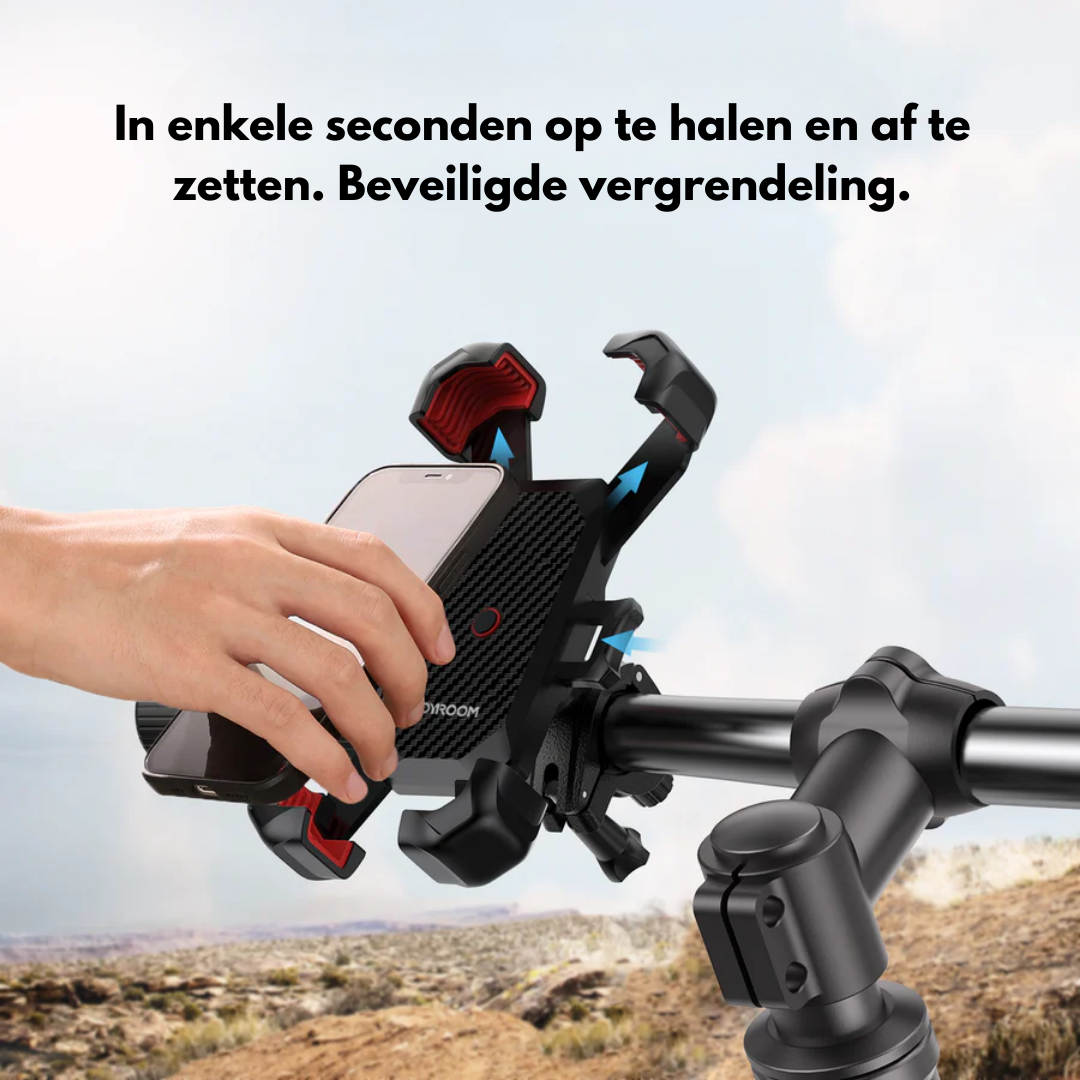 Cykelholder til Mobiltelefon – Stærk og Stødabsorberende til Ujævne Veje