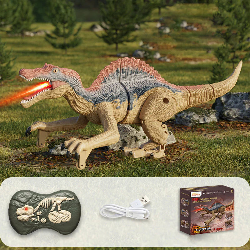 Fjärrstyrd dinosaurie med dimfunktion