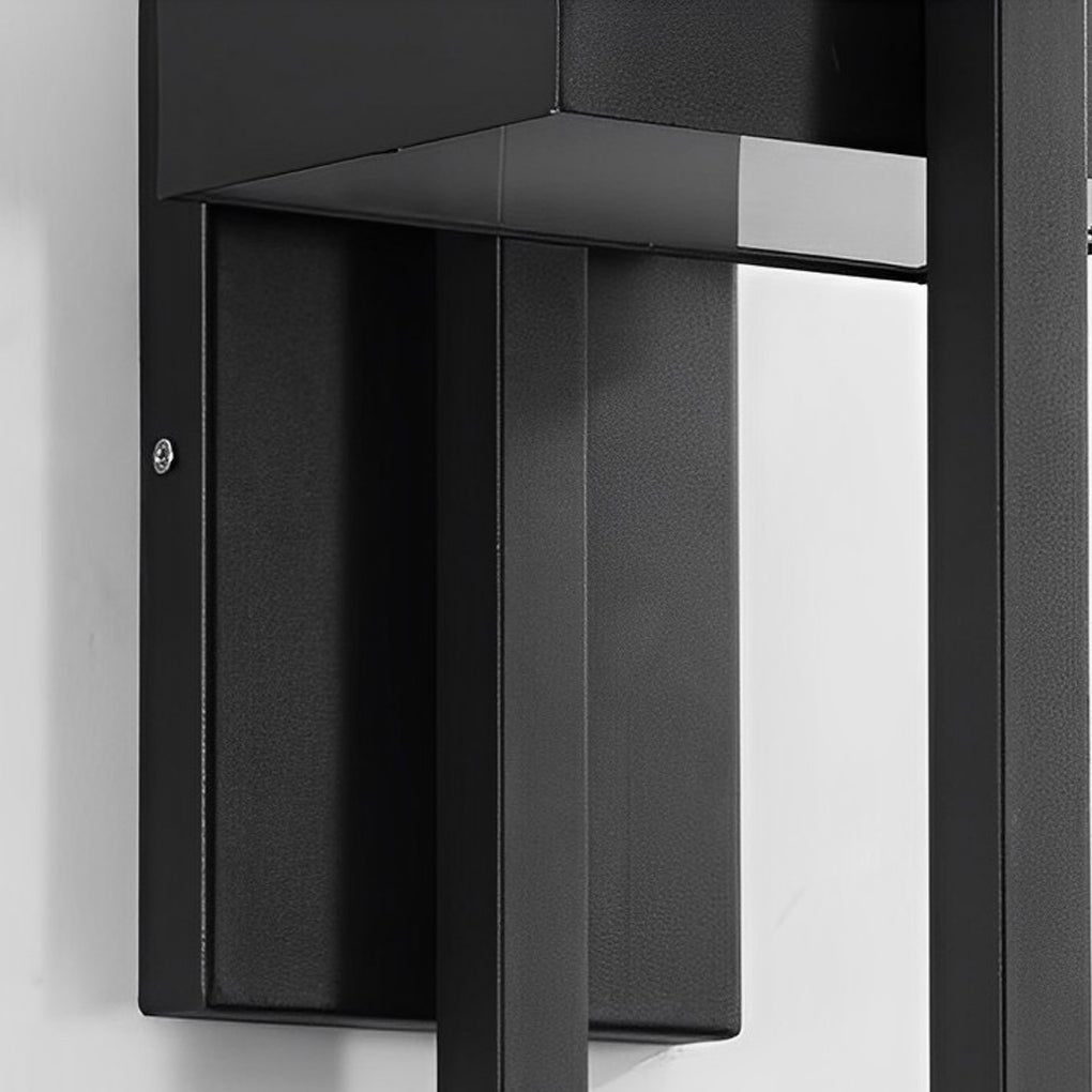Moderne Udendørs LED Væglampe i Sort - Vejrbestandig Elegance