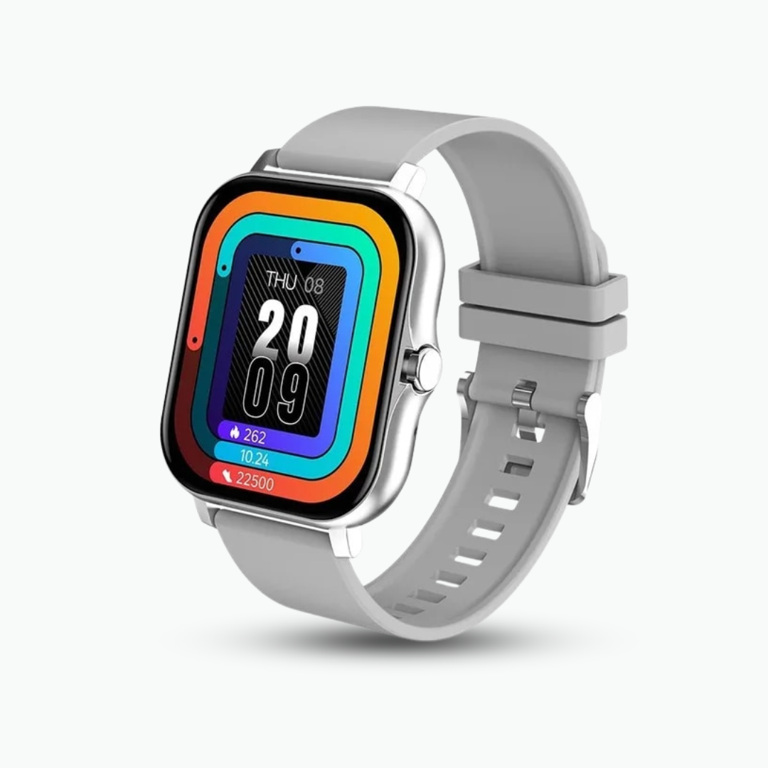 Smartwatch med pulsmätare i realtid för iOS/Android – blodtrycks- och syresättningstracker