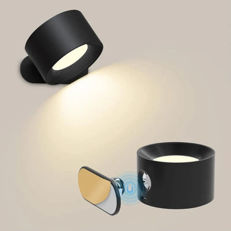 Trådlös magnetisk vägglampa med justerbart LED-ljus