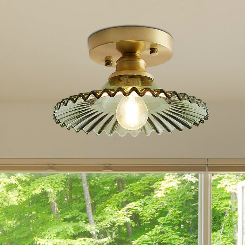 Vintage Loftlampe med Glasdesign – Stilfuld og Kompakt
