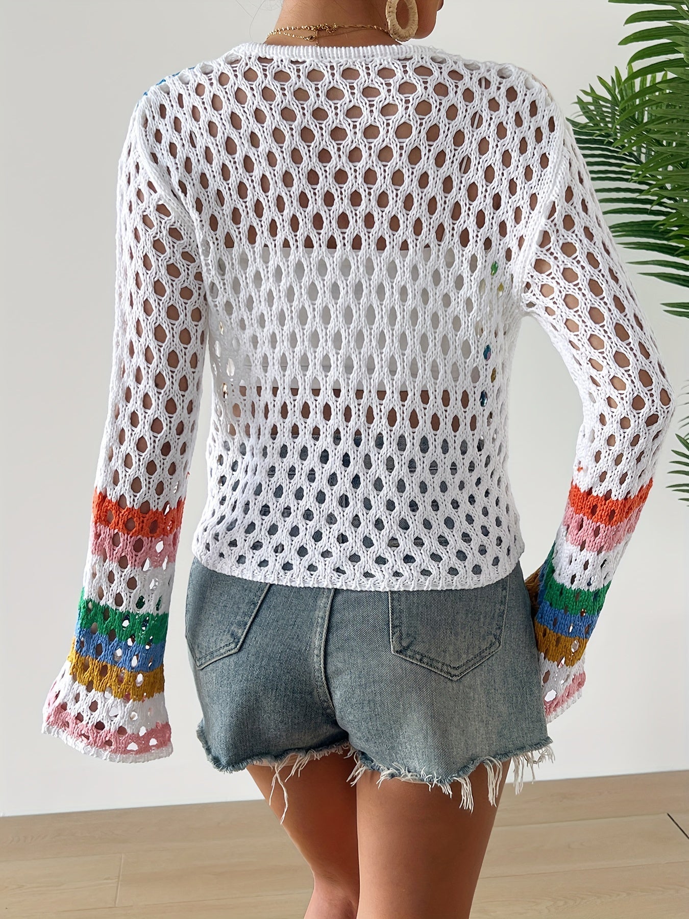 Handgjord boho-klänning i färgglad och bekväm stil