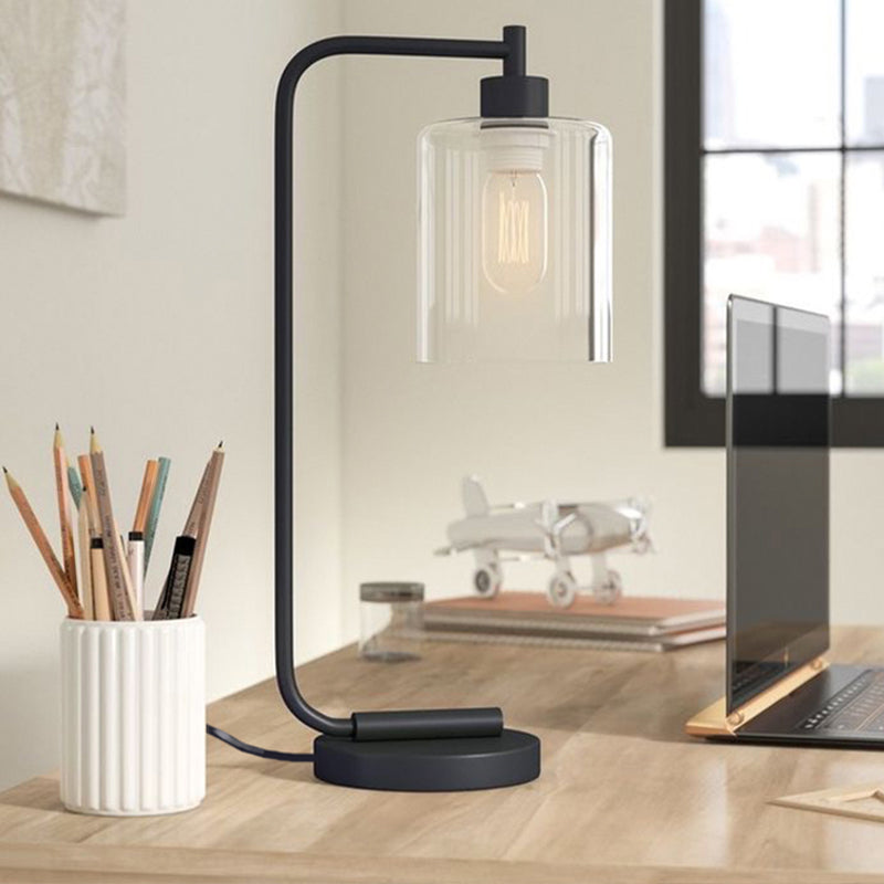 Stilfuld Cylinderbordlampe - Perfekt til Moderne Indretning