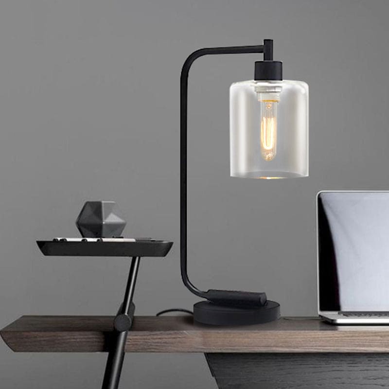 Stilfuld Cylinderbordlampe - Perfekt til Moderne Indretning