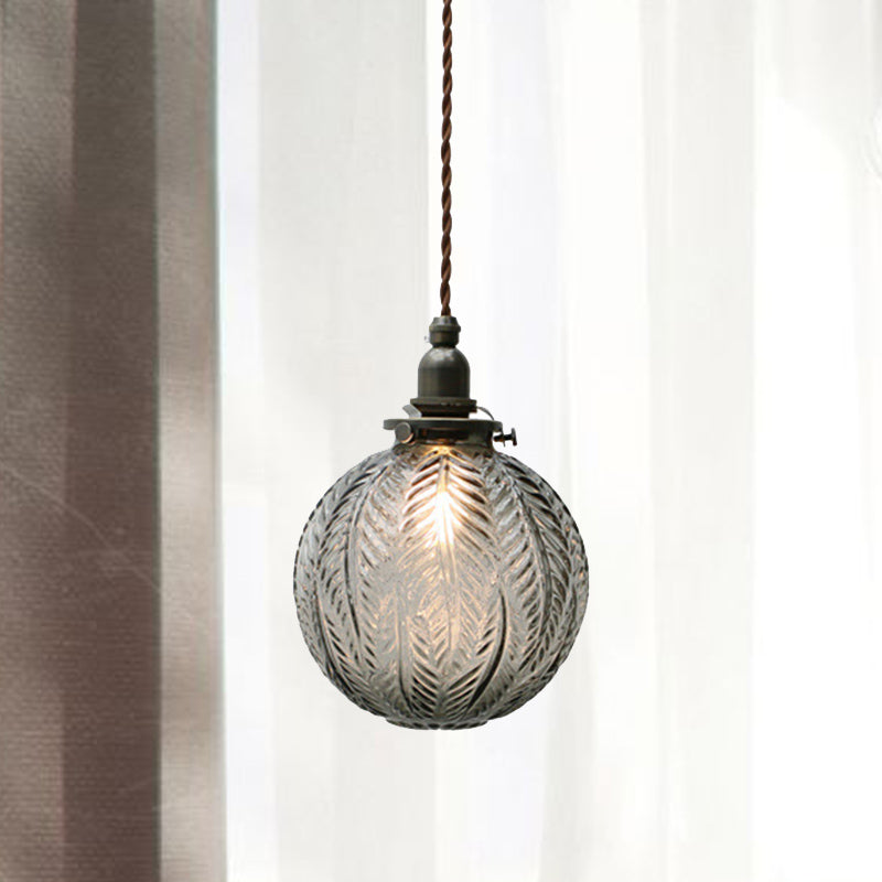 Vintage Glasloftlampe – Tidløs Elegance til Dit Hjem