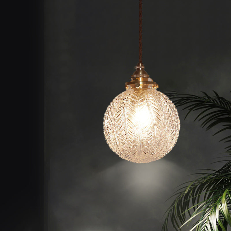 Vintage Glasloftlampe – Tidløs Elegance til Dit Hjem