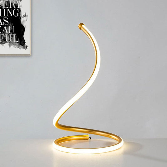 Silver Spiral Lampa i Guldglas