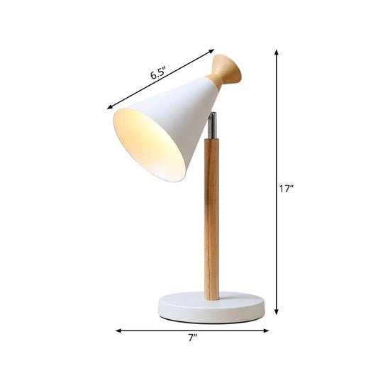 Modern Trumpetformad Bordslampa i Järn – Elegant Inredning