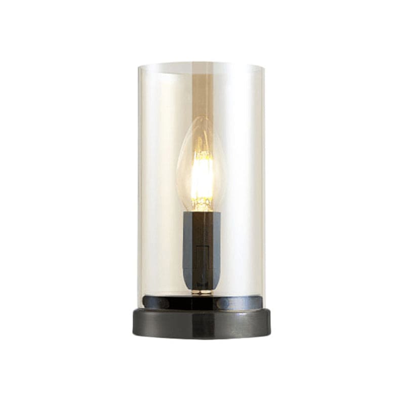 Elegant bordslampa i mörkt glas för inomhusbruk