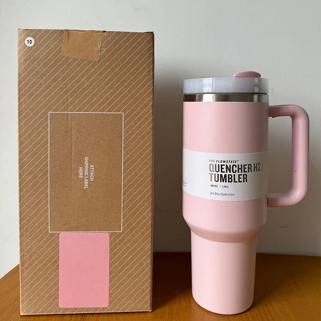 Isoleret Drikkebeholder med Tæt Låg og Sugerør – ChillTumbler