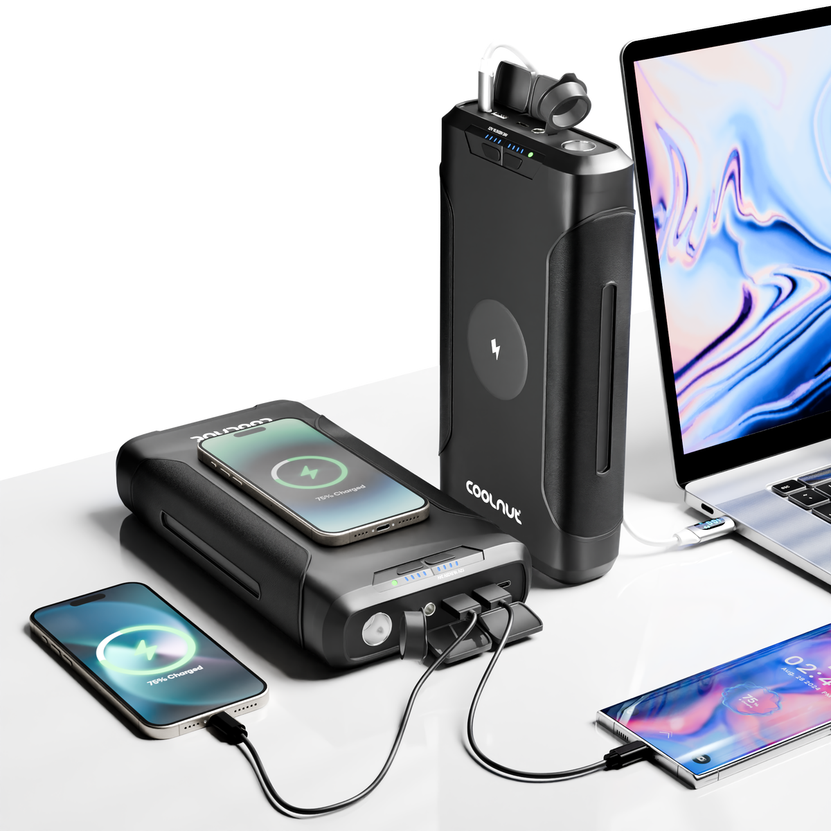 Bærbar strømforsyning – 150 W, 222 Wh kapacitet, 60.000 mAh til camping