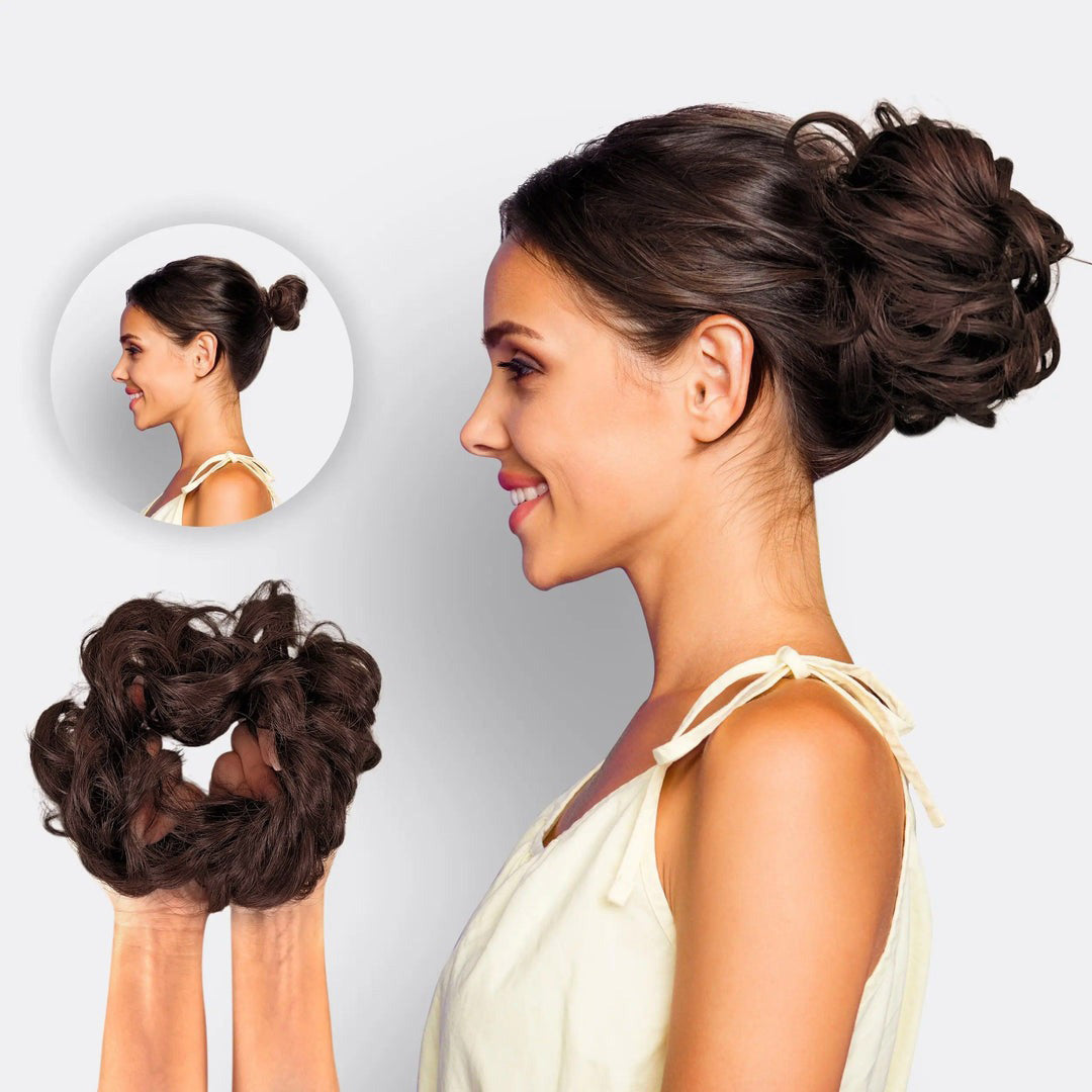 Hårforlængelse Scrunchie – BunHår