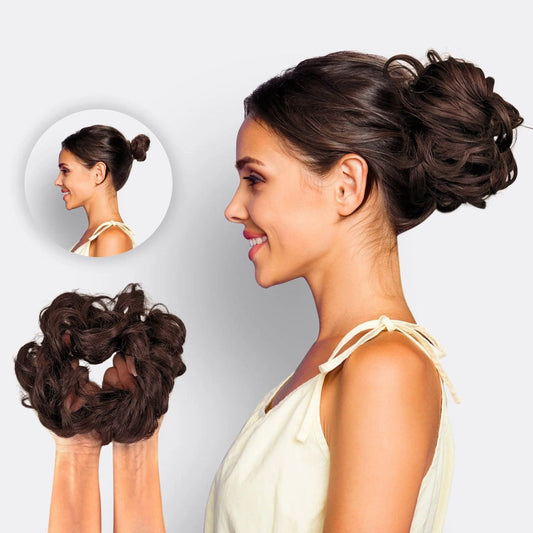 Hårförlängning Scrunchie – Knuthår