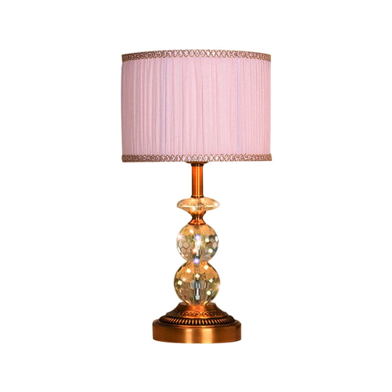 Elegant Bordlampe i Krystal med Moderne Kegleform