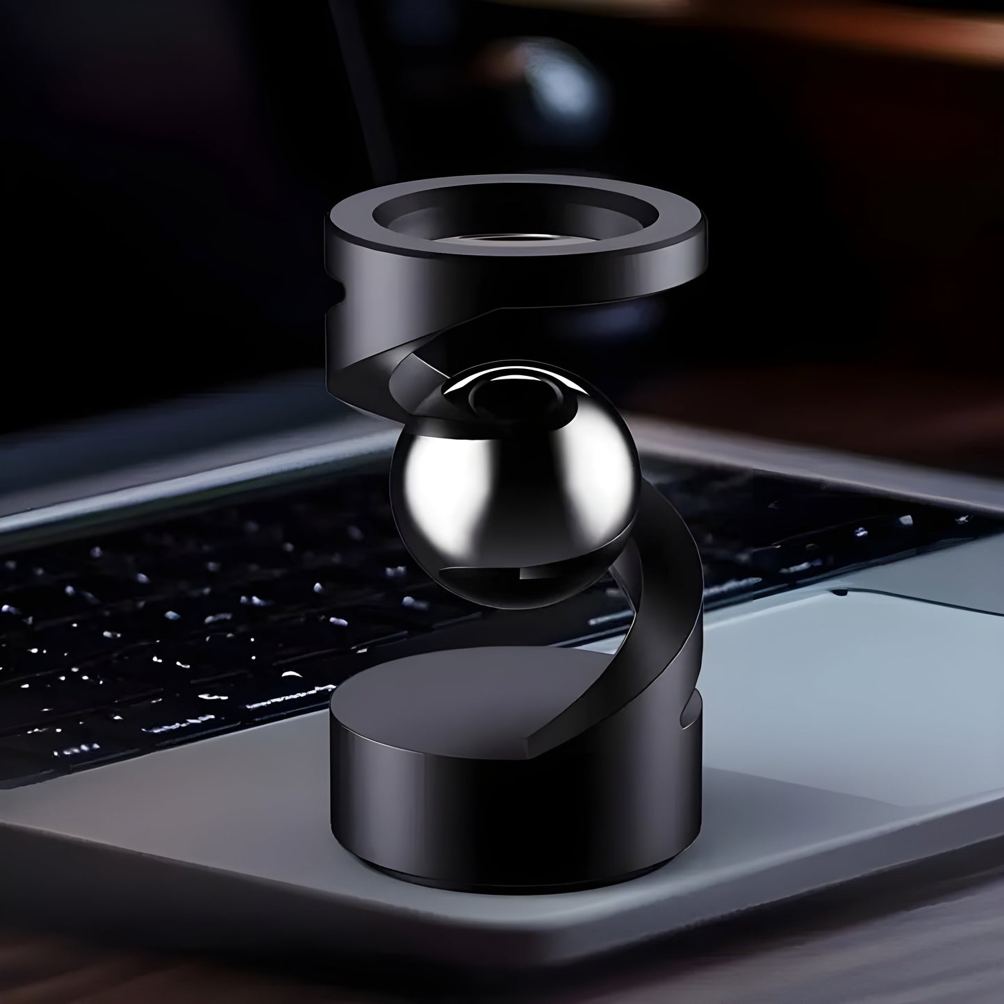 Fidget Legetøj til skrivebord med svævende gyroskop til afslapning og moderne indretning