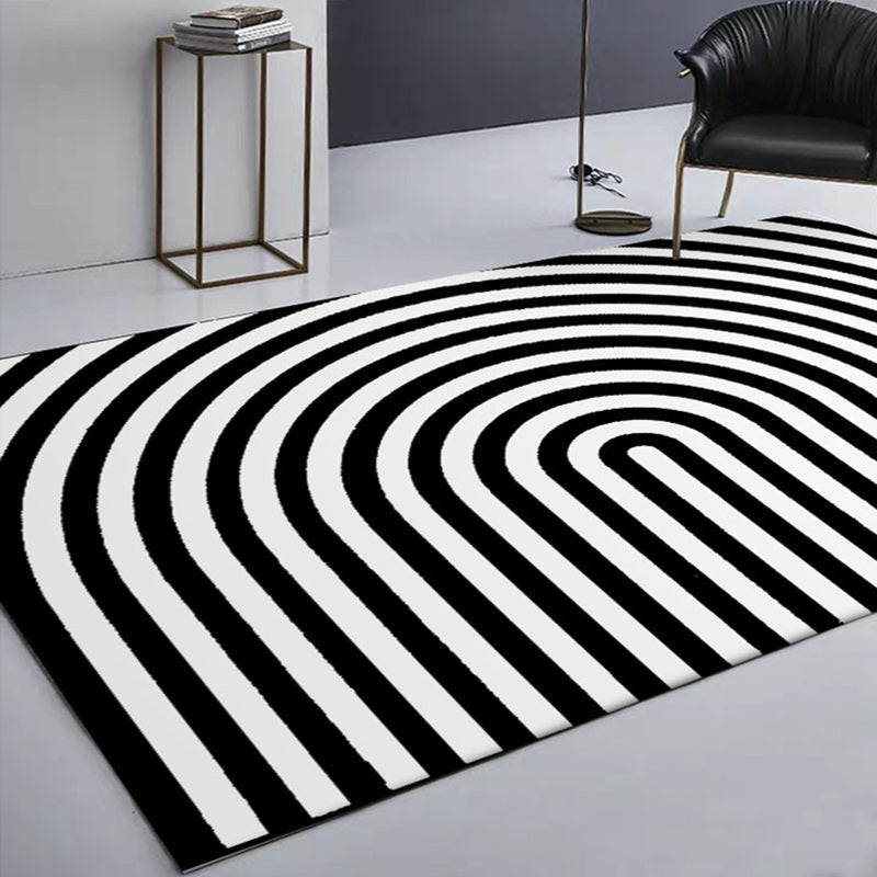 Rektangulær tæppe med visuelt illusion design
