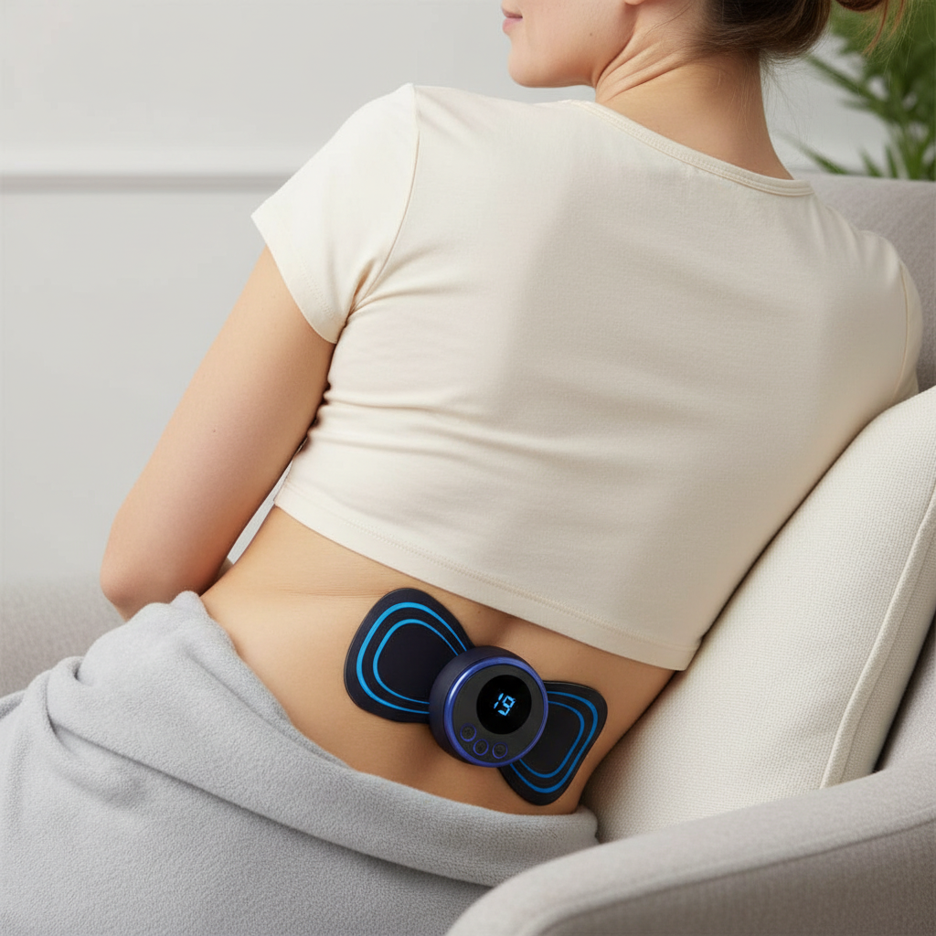 Effektiv smärtlindring för ryggen – bärbar EMS-massagematta