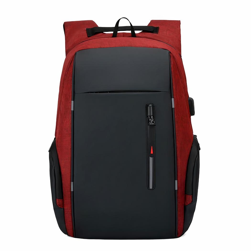 Stilren Ryggsäck med USB-Laddare och Laptopfack