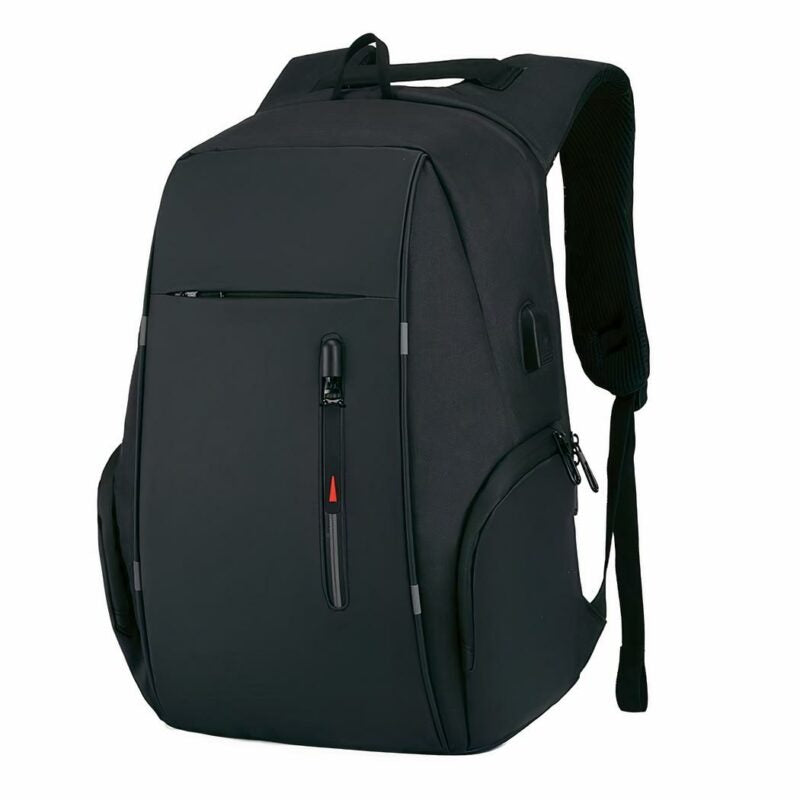 Stilren Ryggsäck med USB-Laddare och Laptopfack