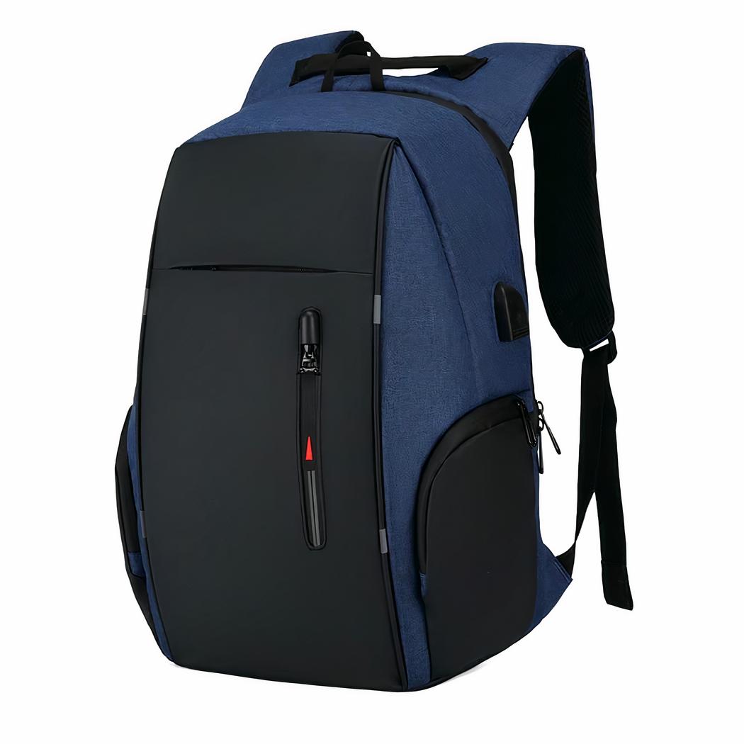 Stilren Ryggsäck med USB-Laddare och Laptopfack