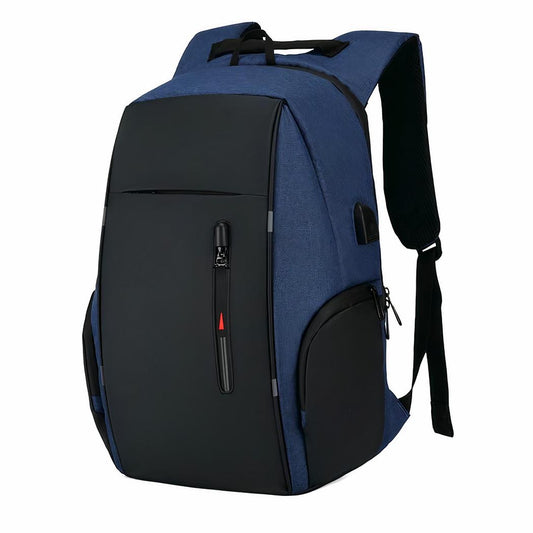 Stilren Ryggsäck med USB-Laddare och Laptopfack