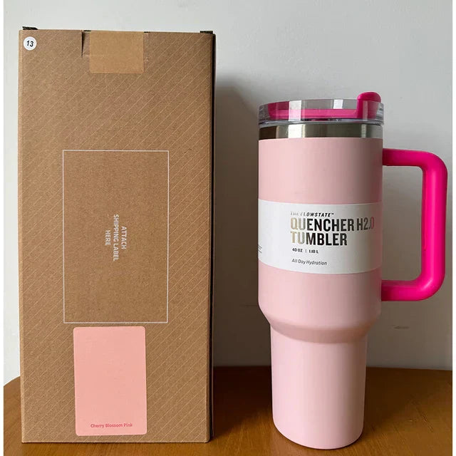 Isoleret Drikkebeholder med Tæt Låg og Sugerør – ChillTumbler