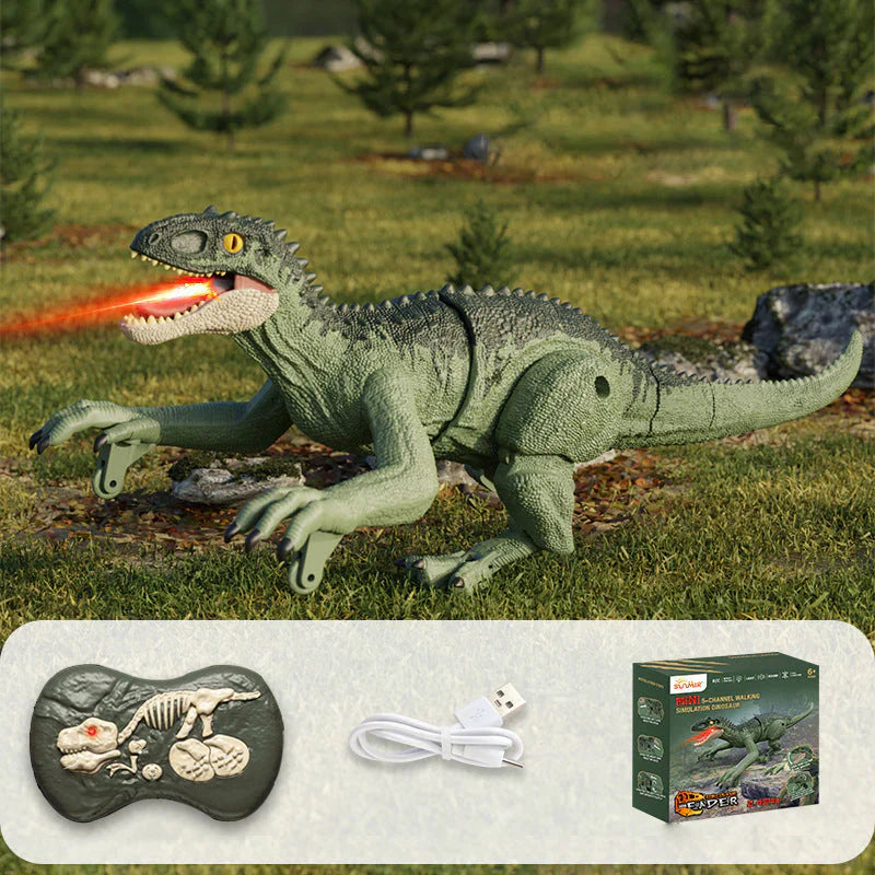 Fjärrstyrd dinosaurie med dimfunktion