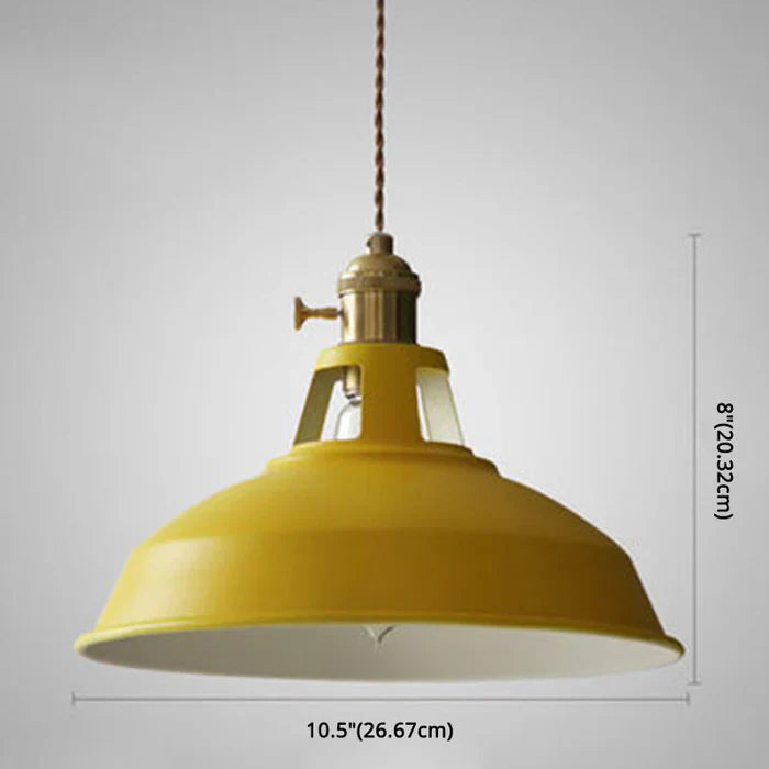 Retro taklampa i metall i industriell stil för matsal E27