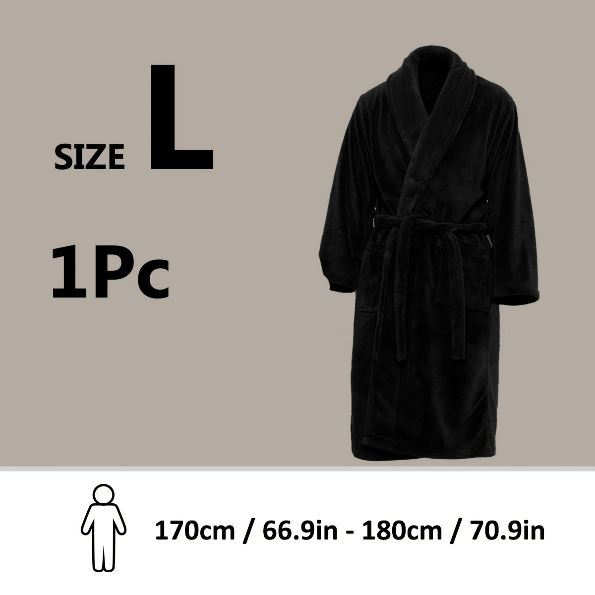Lyxig Unisex Badrock i Mjuk Fleece – Komfort och Värme