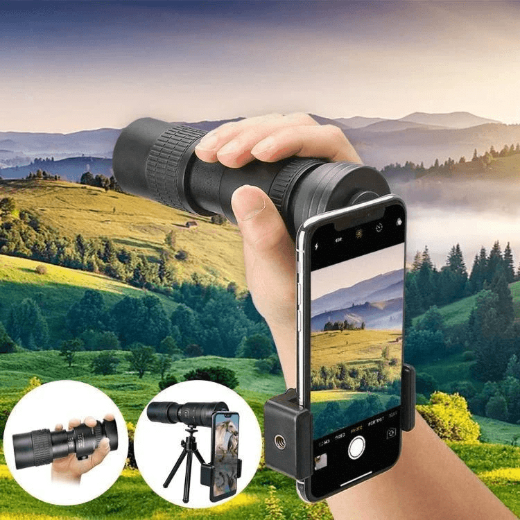 4K 10-300X 40 mm Superteleobjektiv Zoom Monokulärt teleskop