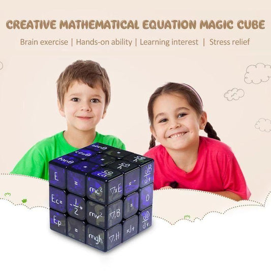 Kreativ Rubiks kub med matematiska ekvationer