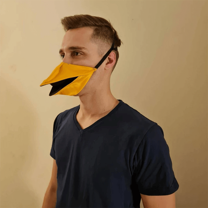 Samtals ansiktsmask med ankmönster