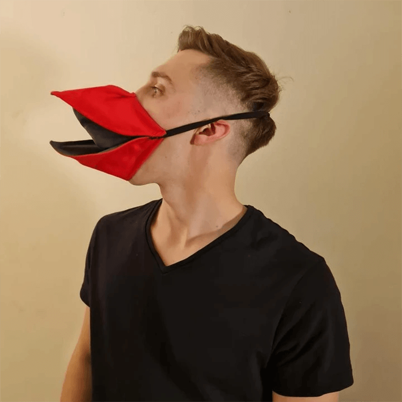 Samtals ansiktsmask med ankmönster
