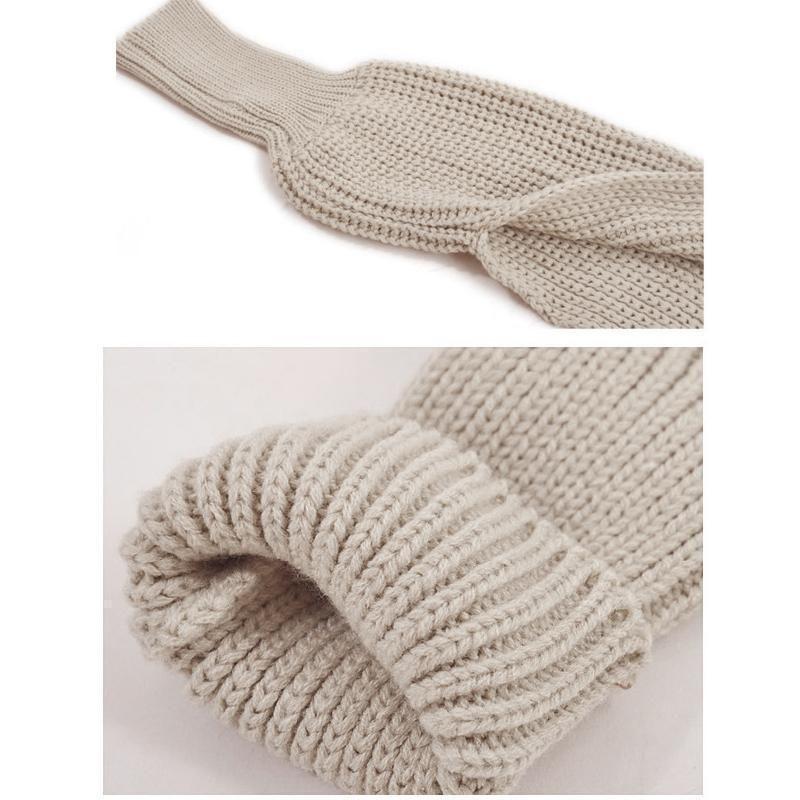 Virkad koftscarf med ärmar för höst- och vintermode