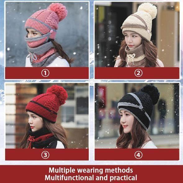 3-pack damer vintershawlsset