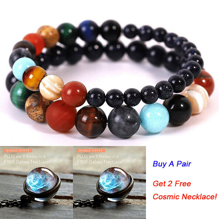 Natursten Solar-System Armband