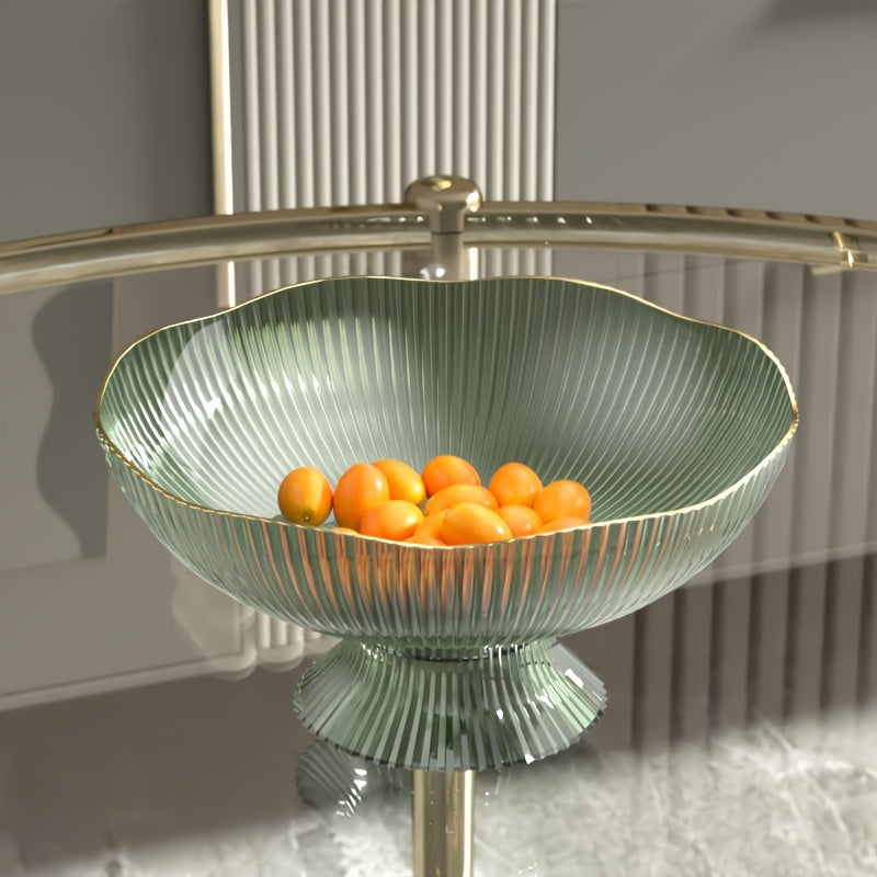 Elegant fruktskål med guldkant – Modern heminredning